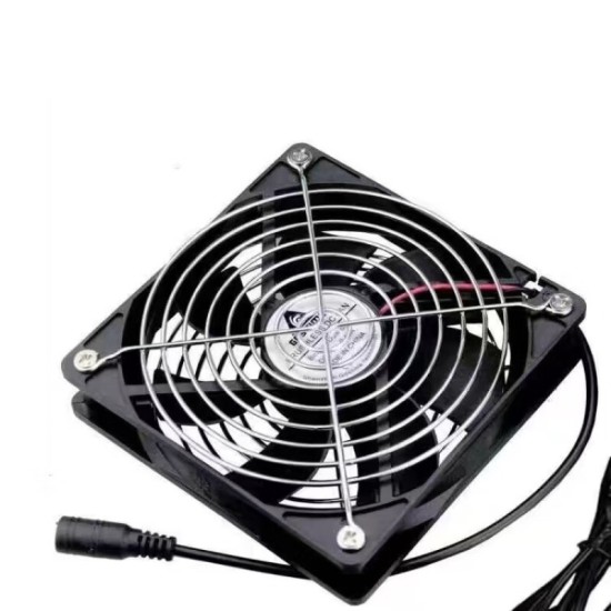 其他品牌笔记本静音电脑散热服务器暴力风扇大风量排气扇电脑机柜制冷散器  3800转速调速器