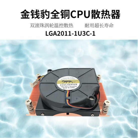 COOLSERVER工控机服务器迷你主机12/13代CPU超薄全铜LGA1700架构1U散热风扇