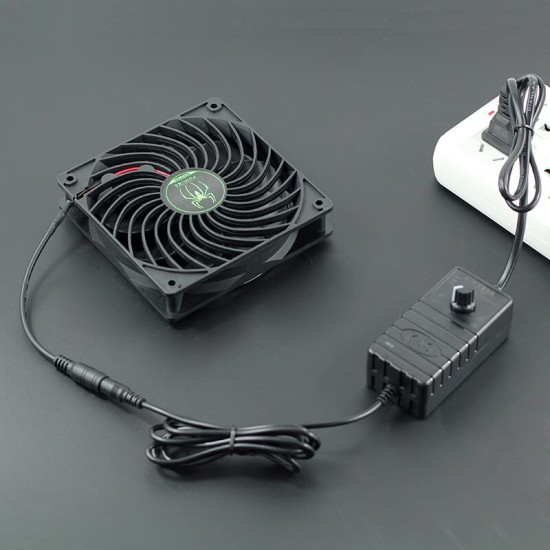 晶颜 12CM高转速暴力风扇大风量 涡轮增压风扇220V电脑机柜显卡架风扇 服务器水冷排散热风扇排