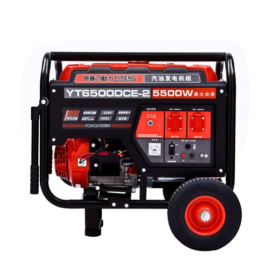 小型3 5 6 7 8KW汽油发电机220V380V户外应急工程备用YT3600DC-2