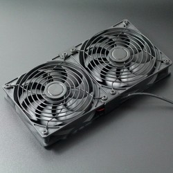 晶颜 12CM高转速暴力风扇大风量 涡轮增压风扇220V电脑机柜显卡架风扇 服务器水冷排散热风扇排