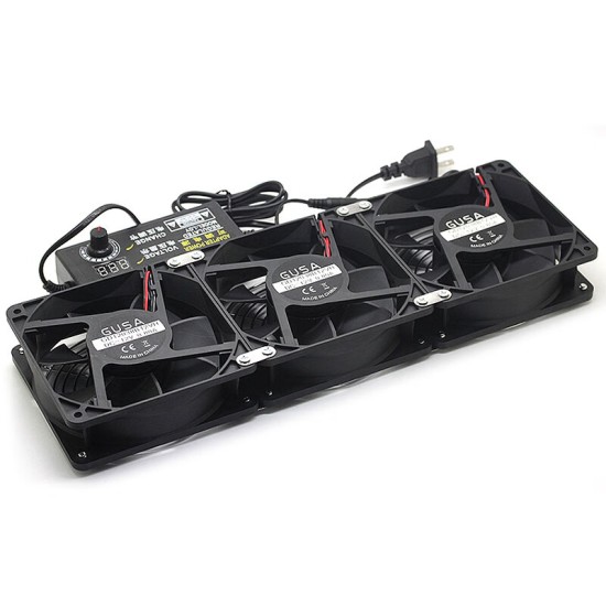 万纹12CM超大风量高转速风扇机柜功放显卡架服务器水冷排净化器散热