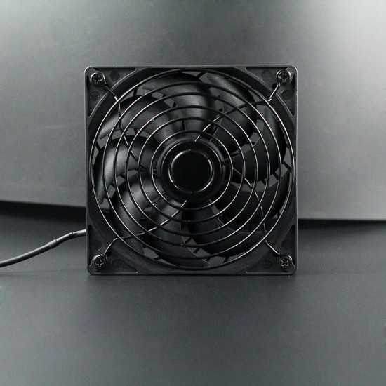 晶颜 12CM高转速暴力风扇大风量 涡轮增压风扇220V电脑机柜显卡架风扇 服务器水冷排散热风扇排
