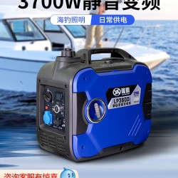隆鹏汽油发电机220V家用小型静音变频3.7KW遥控房车户外海上便携