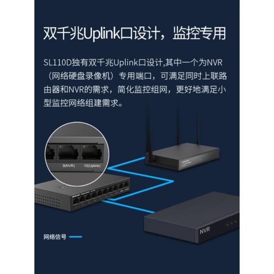 水星 24口16口千兆交换机 网线分线器网络分流器 集线器钢壳监控商用家用高速企业分配器 路由器超百兆交换器