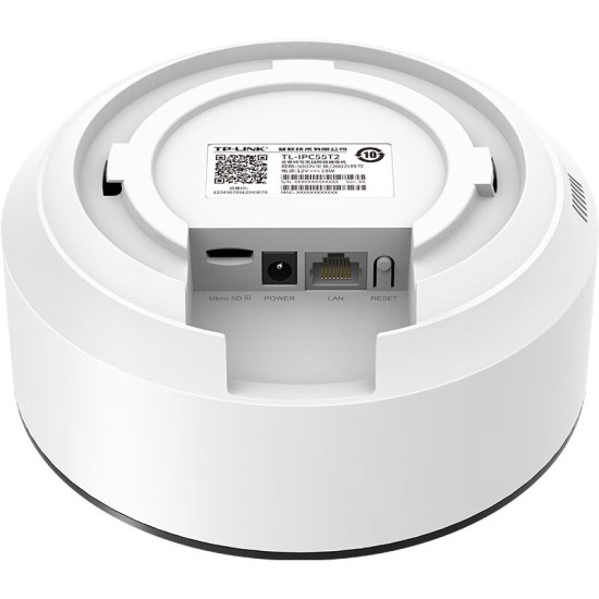 TP-LINK 双目全景鱼眼监控摄像头 360度高清家用企业酒店超市监控器无线WiFi远程网络摄像机 TL-IPC55T2