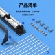 毕亚兹 六类配线架24口 非屏蔽CAT6网线配线架 镀金1U机架式机柜工程网络跳线理线槽 TT83
