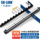 SK-LINK 六类网络配线架24口 CAT6类19英寸机架式1U非屏蔽机柜工程级镀金理线架网线理线槽 SK-P6-24