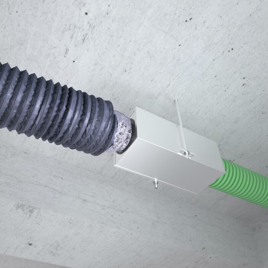 OUOETY空调全热新风系统管道风机通风管道金属消音器消音箱主机降噪隔音