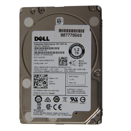 戴尔（DELL）企业级服务器硬盘配件 SAS 1TB 2TB 3TB 4TB 6TB 8TB 10TB